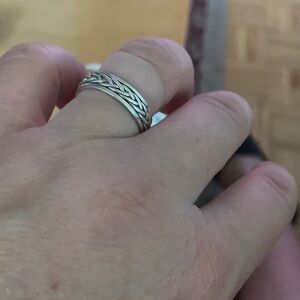 Elegant Silver Braided Ring